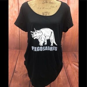 Cafe press pregosaurus size 2x black shirt